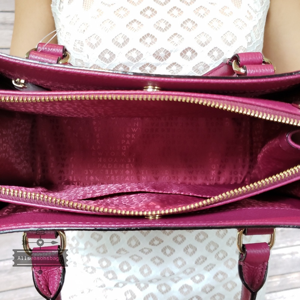 Kate Spade Lise Mulberry Satchel Rioja - Picture 7 of 8